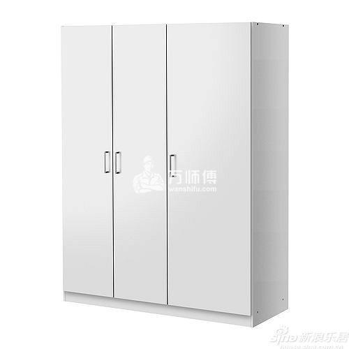三门衣柜组装4步到位