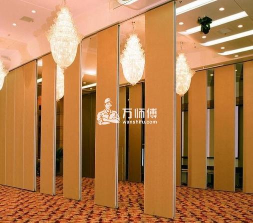 酒店大厅活动屏风隔断安装方法