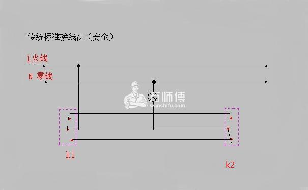 多层楼梯间照明线路图图片