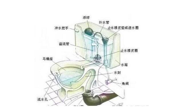 三孔马桶安装方法图解图片
