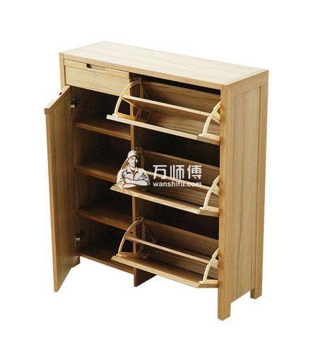 合页式掩门鞋柜如何安装?