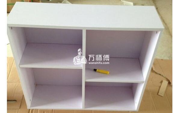台式电脑桌安装步骤图,卧室学习桌带书柜组装方法