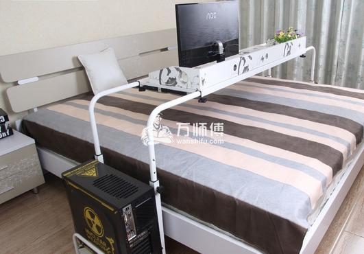 揭秘两种跨床可移动床上电脑桌如何安装