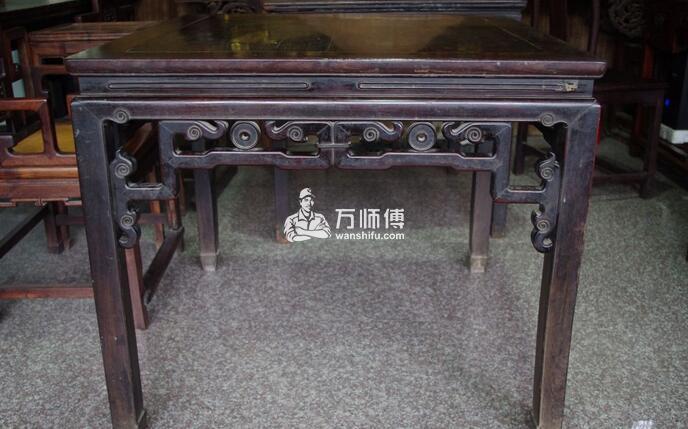 翻新中式老红木旧八仙桌