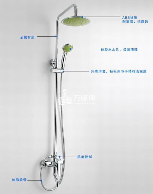 淋浴器花洒喷头/混水阀安装标准高度