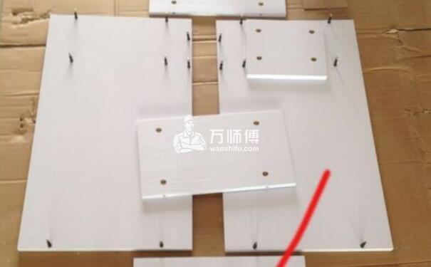 台式电脑桌安装步骤图,卧室学习桌带书柜组装方法