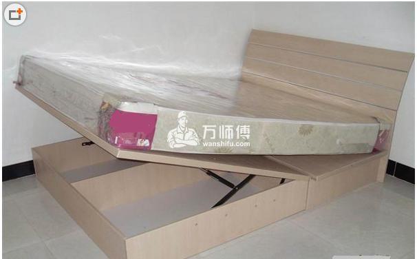 宜家单人床安装 箱式实木单人床布局图解 万师傅