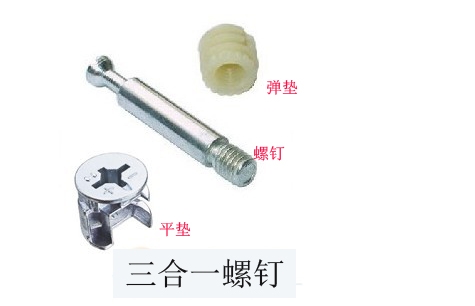家具安装必备环节常规三合一螺丝安装图解