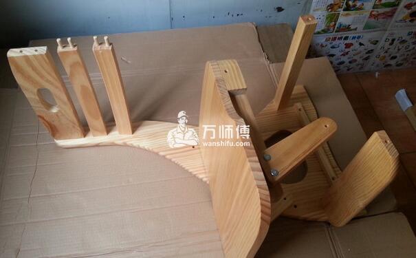 学习桌椅安装步骤图,带书架带书箱的儿童学习桌怎么组装