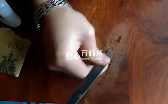 上蜡木质实木家具表面裂缝修补步骤图解,茶桌开裂怎么处理