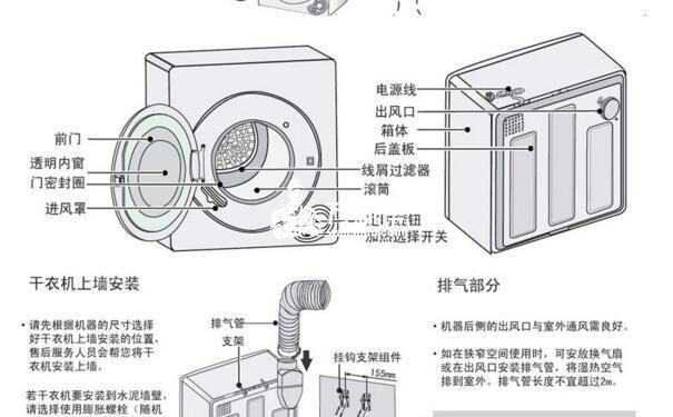 干衣机的安装步骤图图片