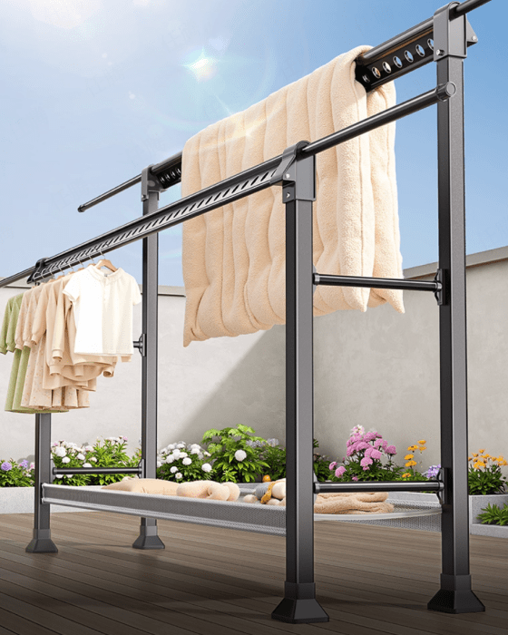 户外伸缩晾衣架